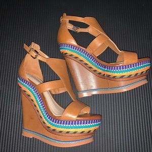 Colorful Brown Wedges